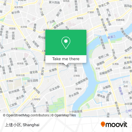 上缝小区 map