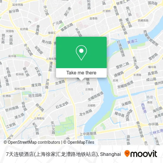 7天连锁酒店(上海徐家汇龙漕路地铁站店) map