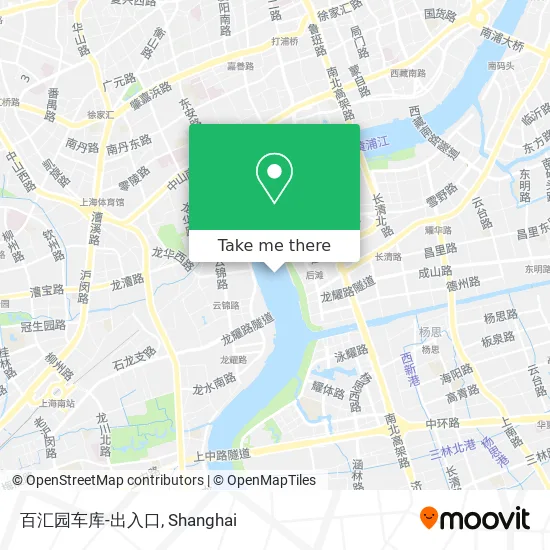 百汇园车库-出入口 map
