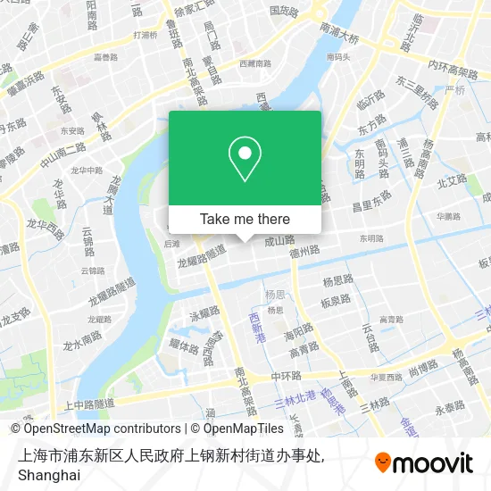 上海市浦东新区人民政府上钢新村街道办事处 map