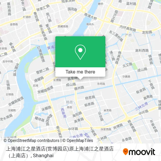 上海浦江之星酒店(世博园店)原上海浦江之星酒店（上南店） map