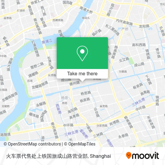 火车票代售处上铁国旅成山路营业部 map
