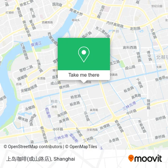 上岛咖啡(成山路店) map