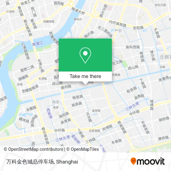 万科金色城品停车场 map