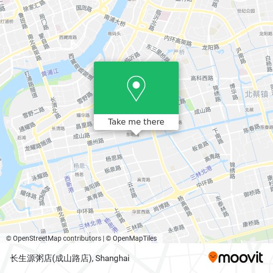 长生源粥店(成山路店) map
