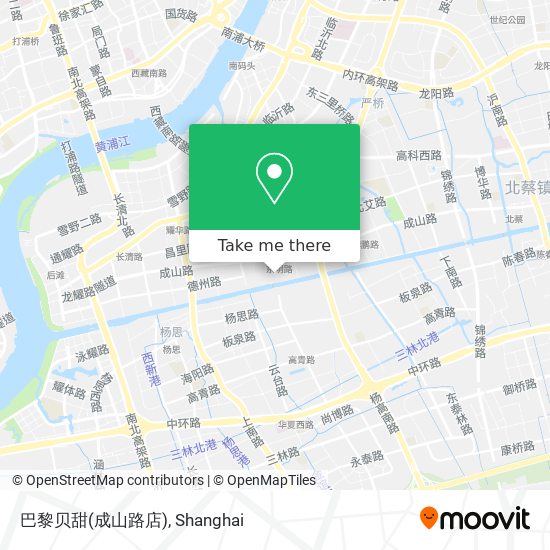 巴黎贝甜(成山路店) map