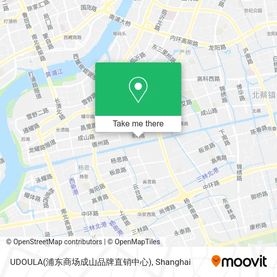 UDOULA(浦东商场成山品牌直销中心) map