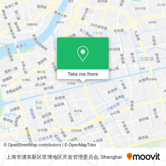 上海市浦东新区世博地区开发管理委员会 map