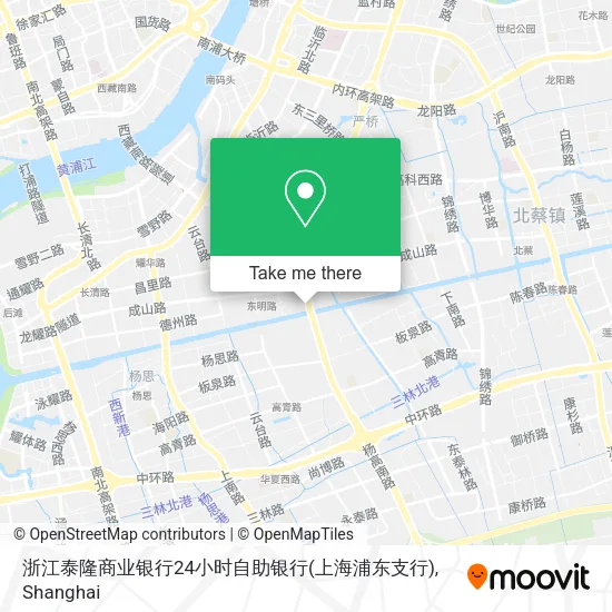 浙江泰隆商业银行24小时自助银行(上海浦东支行) map