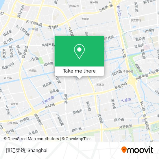 恒记菜馆 map