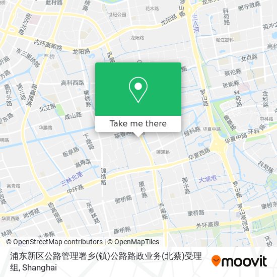浦东新区公路管理署乡(镇)公路路政业务(北蔡)受理组 map
