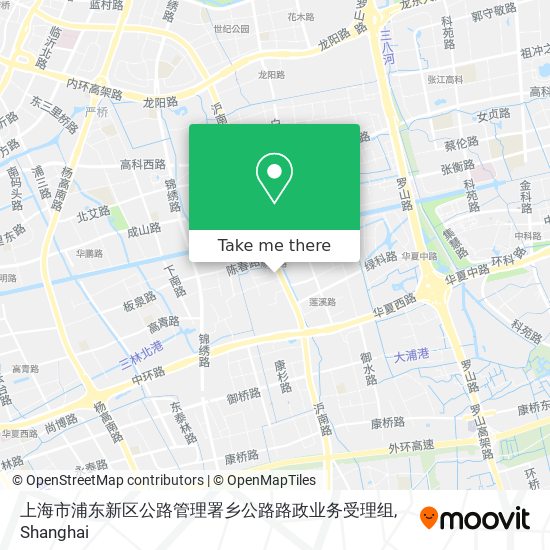 上海市浦东新区公路管理署乡公路路政业务受理组 map