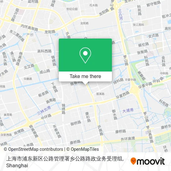 上海市浦东新区公路管理署乡公路路政业务受理组 map