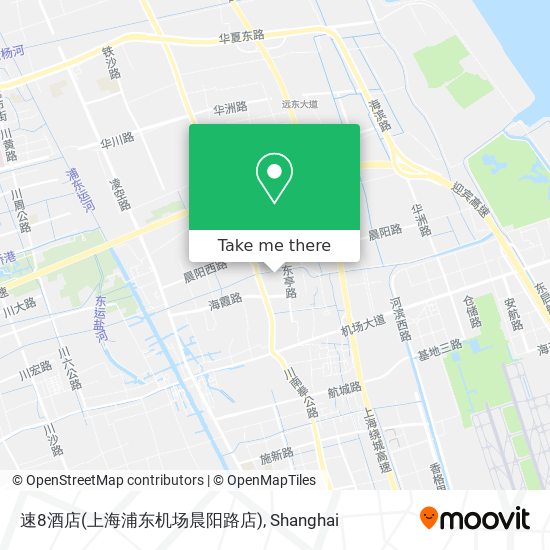 速8酒店(上海浦东机场晨阳路店) map