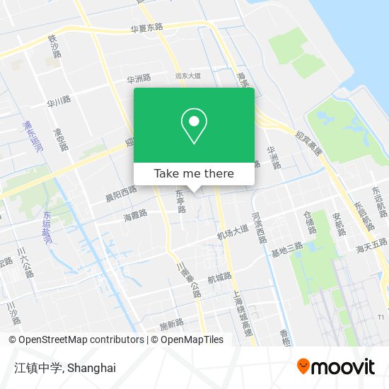 江镇中学 map