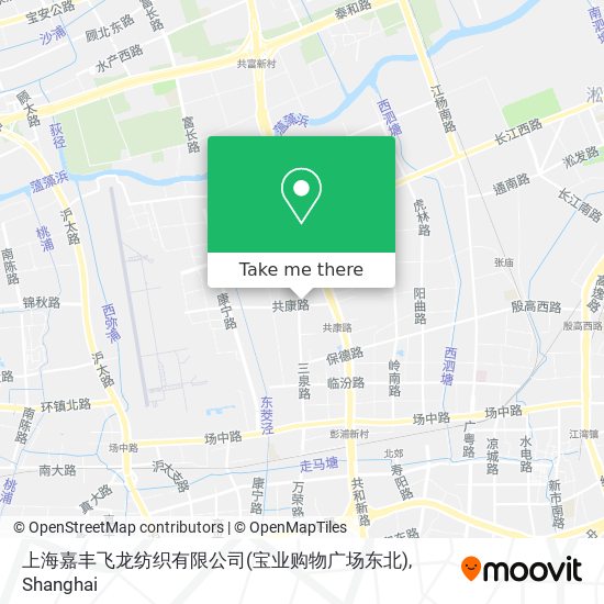 上海嘉丰飞龙纺织有限公司(宝业购物广场东北) map