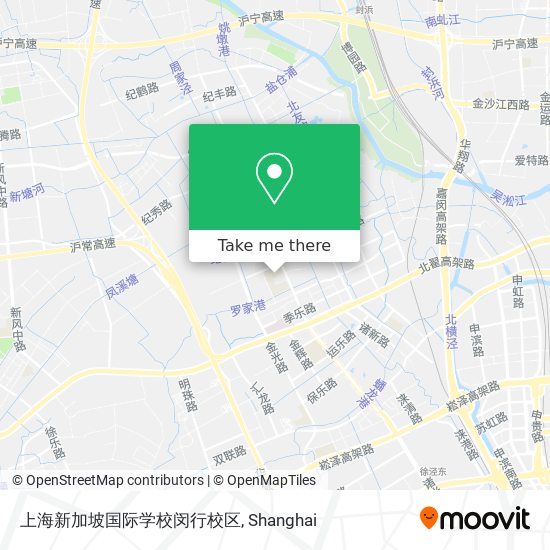 上海新加坡国际学校闵行校区 map
