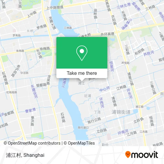 浦江村 map
