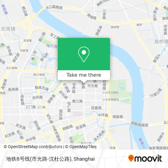 地铁8号线(市光路-沈杜公路) map