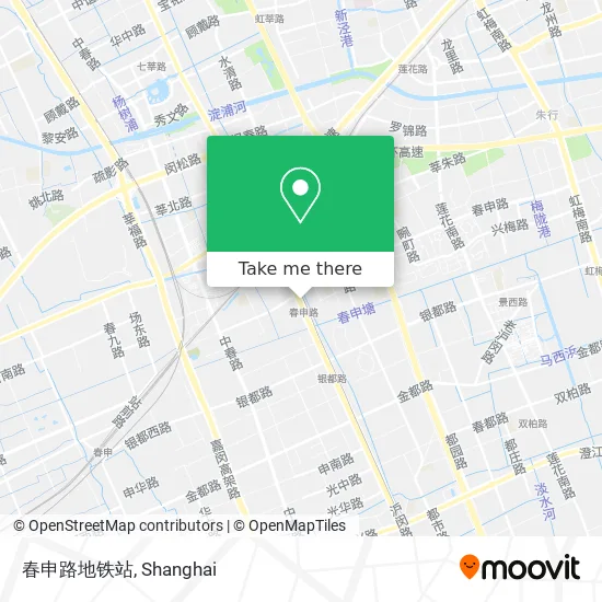 春申路地铁站 map