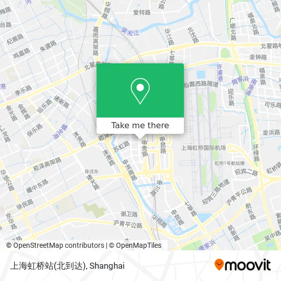 上海虹桥站(北到达) map