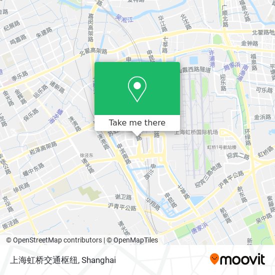 上海虹桥交通枢纽 map