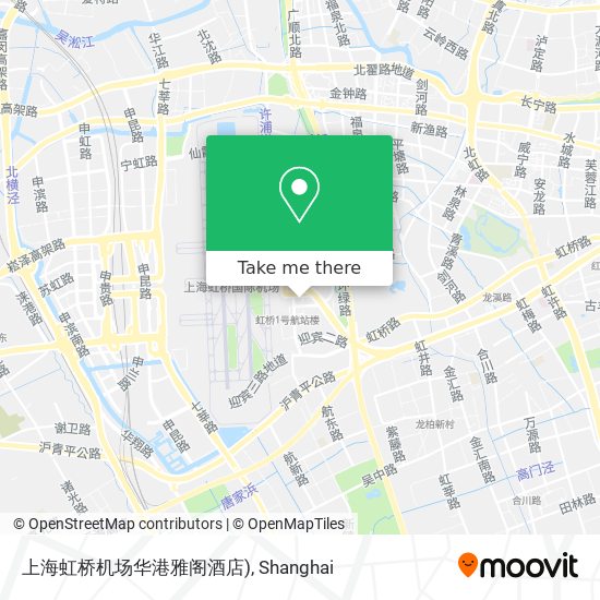 上海虹桥机场华港雅阁酒店) map