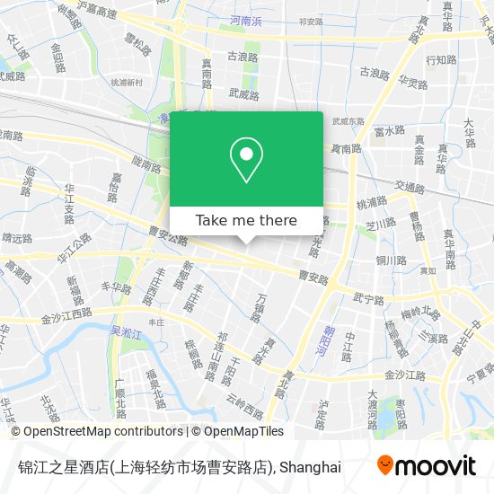 锦江之星酒店(上海轻纺市场曹安路店) map