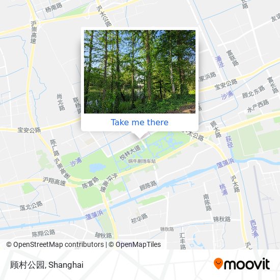 顾村公园 map