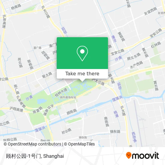 顾村公园-1号门 map