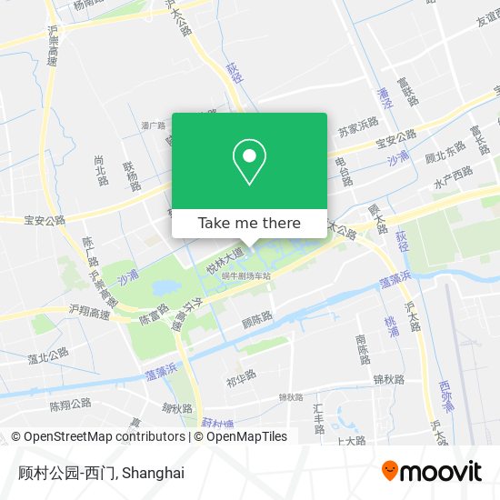 顾村公园-西门 map