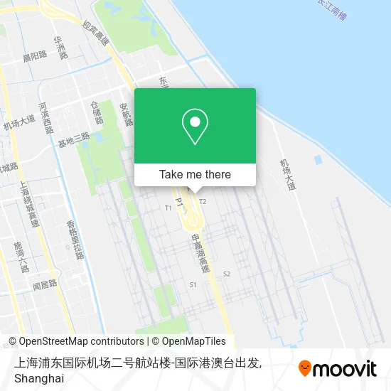 上海浦东国际机场二号航站楼-国际港澳台出发 map