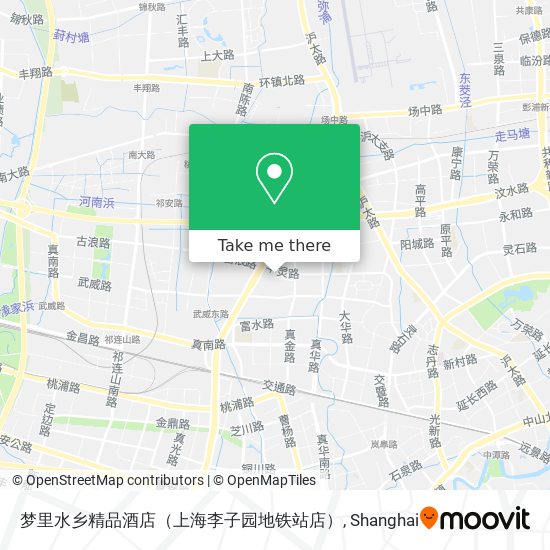 梦里水乡精品酒店（上海李子园地铁站店） map