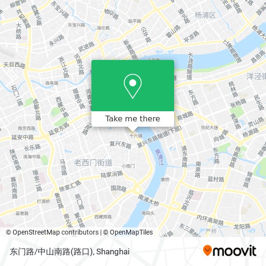 东门路/中山南路(路口) map