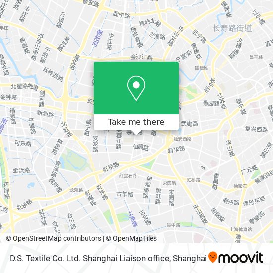 D.S. Textile Co. Ltd. Shanghai Liaison office map