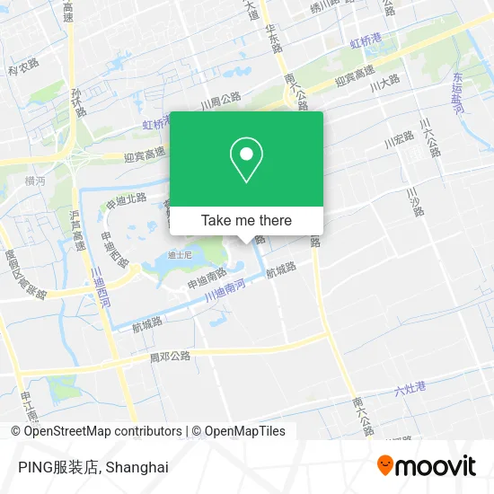 PING服装店 map