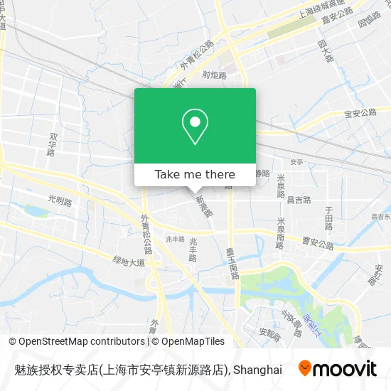 魅族授权专卖店(上海市安亭镇新源路店) map