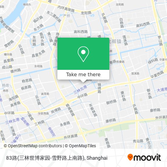 83路(三林世博家园-雪野路上南路) map