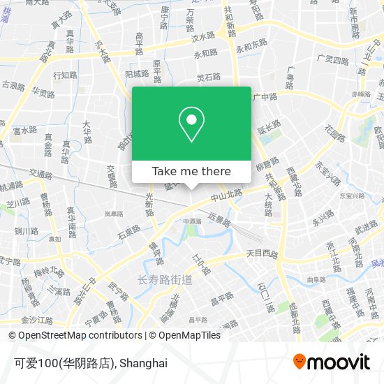 可爱100(华阴路店) map