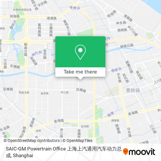 SAIC-GM Powertrain Office 上海上汽通用汽车动力总成 map
