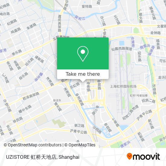 UZISTORE 虹桥天地店 map