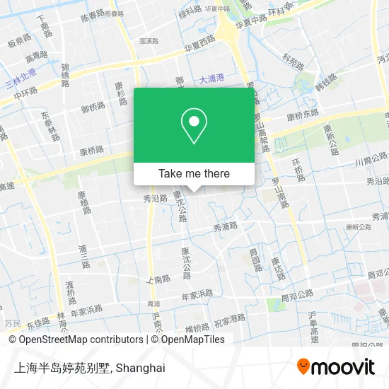 上海半岛婷苑别墅 map