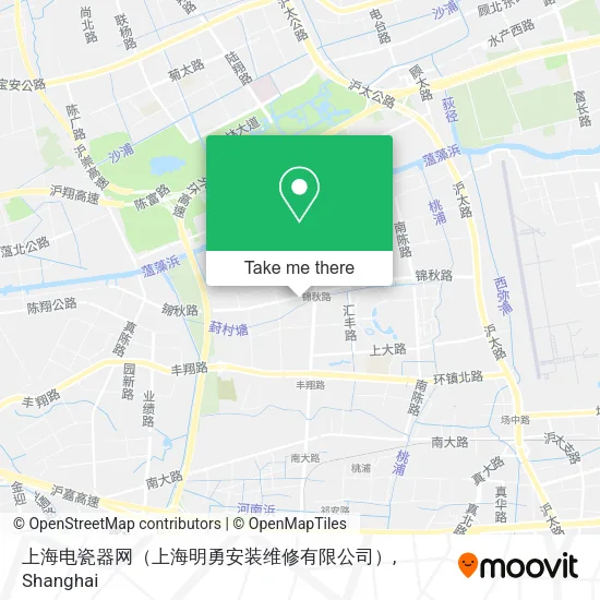 上海电瓷器网（上海明勇安装维修有限公司） map