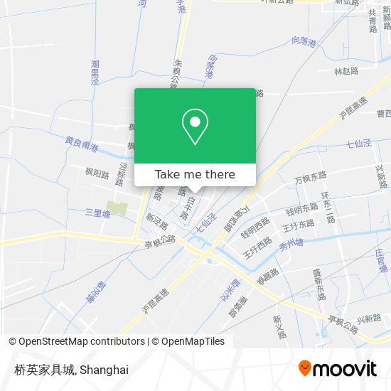 桥英家具城 map
