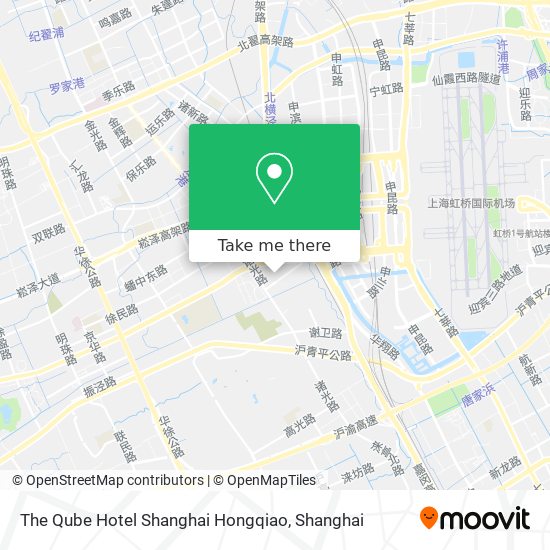 The Qube Hotel Shanghai Hongqiao map
