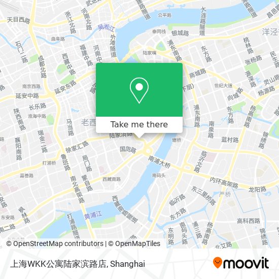 上海WKK公寓陆家滨路店 map