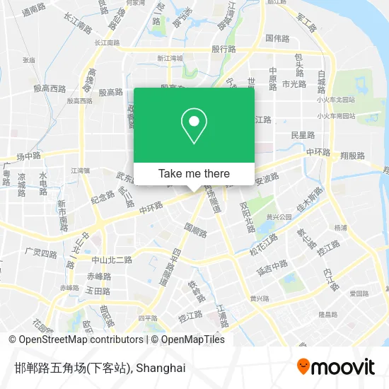 邯郸路五角场(下客站) map