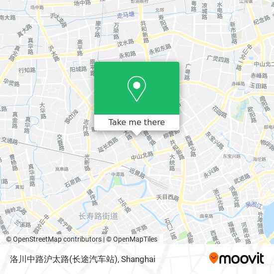 洛川中路沪太路(长途汽车站) map