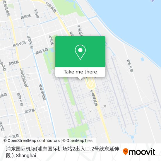 浦东国际机场(浦东国际机场站2出入口:2号线东延伸段.) map