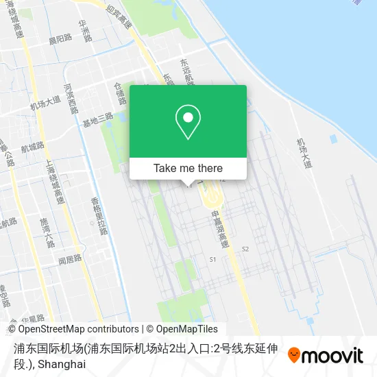 浦东国际机场(浦东国际机场站2出入口:2号线东延伸段.) map